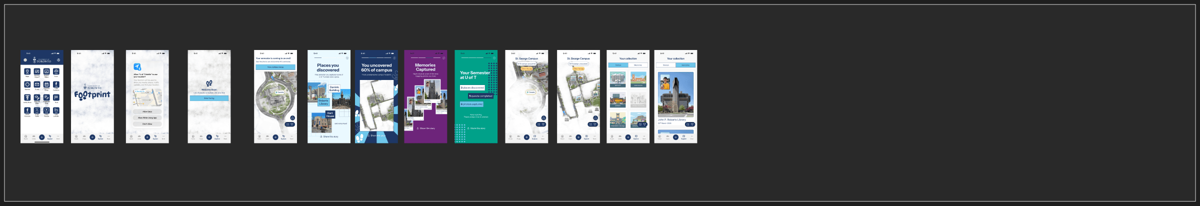 Wrapped recap flow overview from the Footprint prototype.